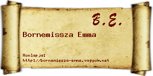 Bornemissza Emma névjegykártya