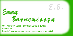 emma bornemissza business card